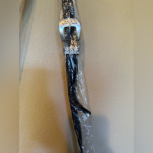 Trenditions Womens Fringe Black Leather Western Boho Crossbody NWT Bag - Picture 10 of 12